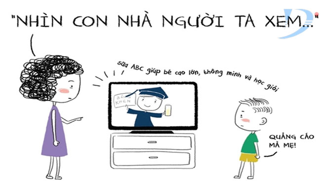 con nhà người ta sự so sánh khập khiễng