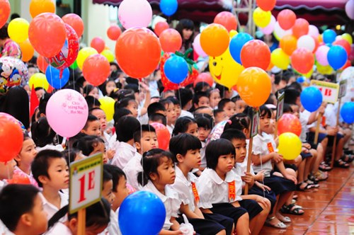 khai giảng